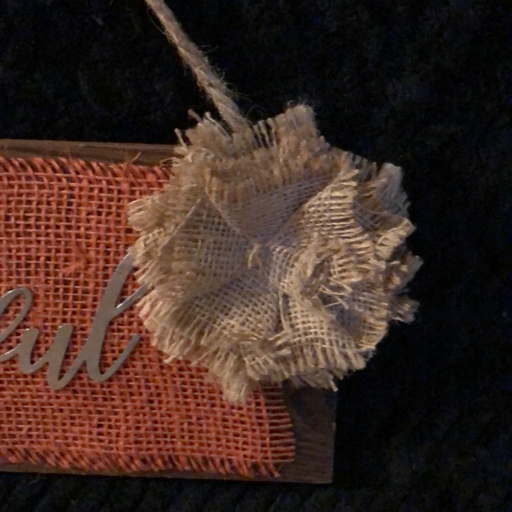 Handmade Rustic Wooden Fall Sign - Picture 2 of 3